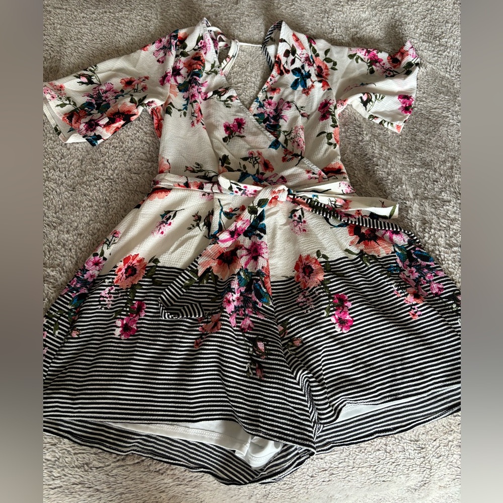 X-Small floral romper